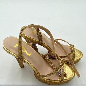 FSJ Women Sexy Strappy Open Toe Platform Sandals Ankle Strap High Stiletto Heel